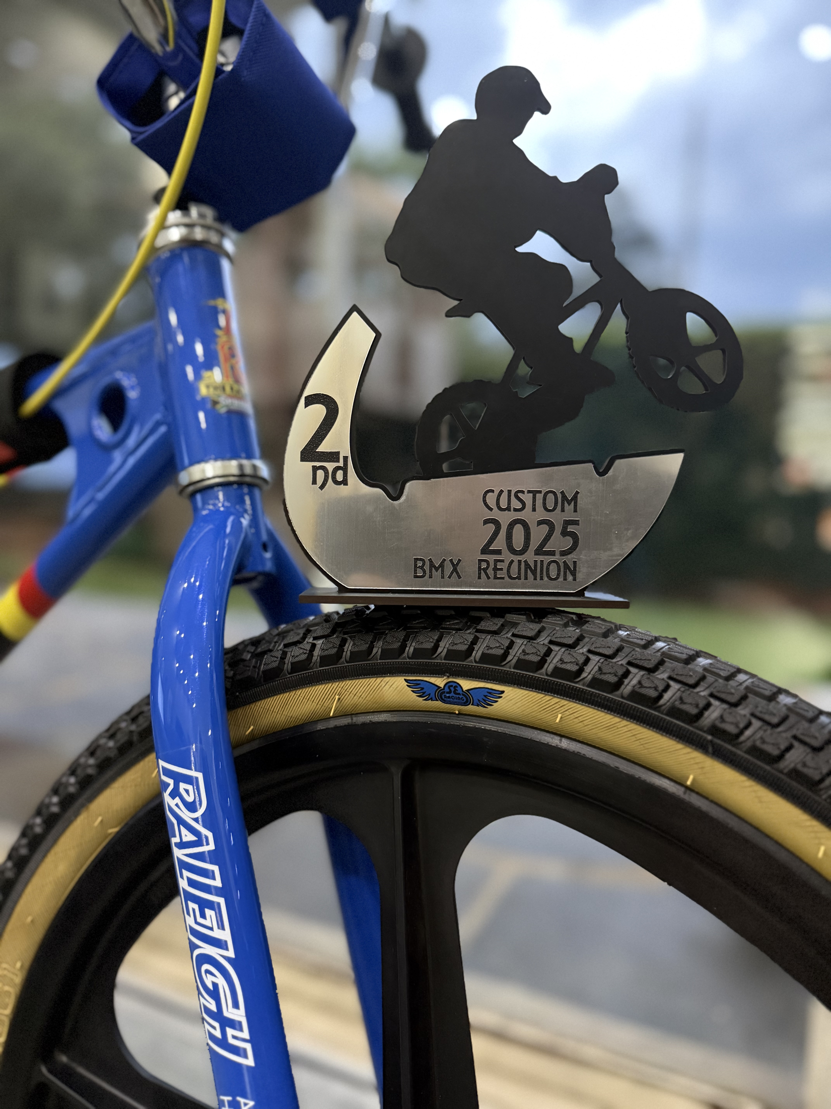 Second place Custom award from the 2025 BMX Reunion